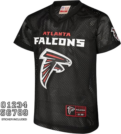 Ultra Game NFL Official Youth Uniform Set - Includes Super Soft Jersey, Pants, Iron on Numbers & Team Sticker Set, Atlanta Falcons, Team Color|Atlanta Falcons