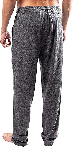 Ultra Game Men's NBA Official Sleepwear Super Soft Pajama Loungewear Pants, Los Angeles Clippers, Heather Charcoal 23|Los Angeles Clippers