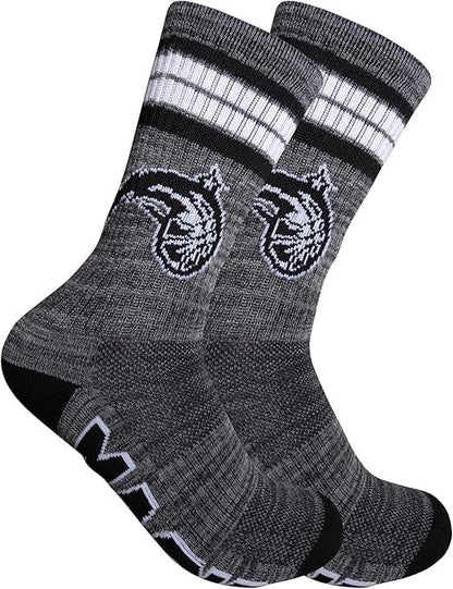 Ultra Game NBA Official Youth Athletic Cushioned Secure Fit Team Crew Socks, Orlando Magic, Assorted, Y9-11|Orlando Magic