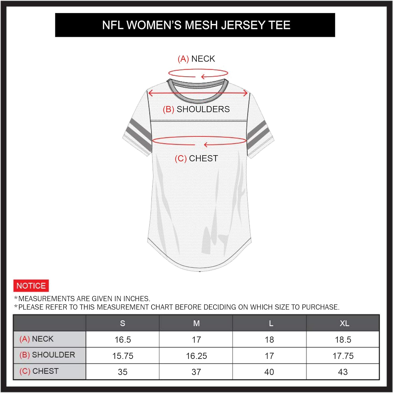 Ultra Game NFL Chicago Bears Womens Soft Mesh Varsity Stripe T-Shirt|Chicago Bears