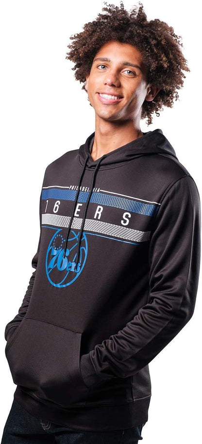 Ultra Game NBA Official Men’s Super Soft Midtown Hoodie Pullover Sweatshirt - Unisex, Philadelphia 76ers|Philadelphia 76ers