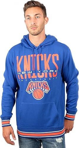 Ultra Game Men's NBA New York Knicks Focused Pullover Fleece Hoodie Sweatshirt|New York Knicks - UltraGameShop