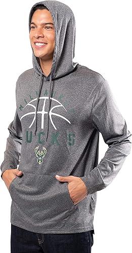 Ultra Game NBA Milwaukee Bucks Men’s Super Soft Lightweight Pullover Hoodie Sweatshirt|Milwaukee Bucks - UltraGameShop