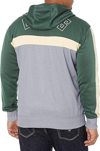 Ultra Game NBA Milwaukee Bucks Men's Contrast Back Cut Full Zip Hoodie Sweatshirt|Milwaukee Bucks - UltraGameShop