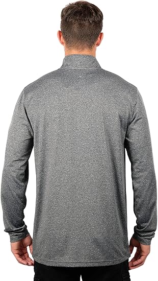 Ultra Game NBA Los Angeles Lakers Men's Quarter Zip Long Sleeve Pullover T-Shirt|Los Angeles Lakers - UltraGameShop