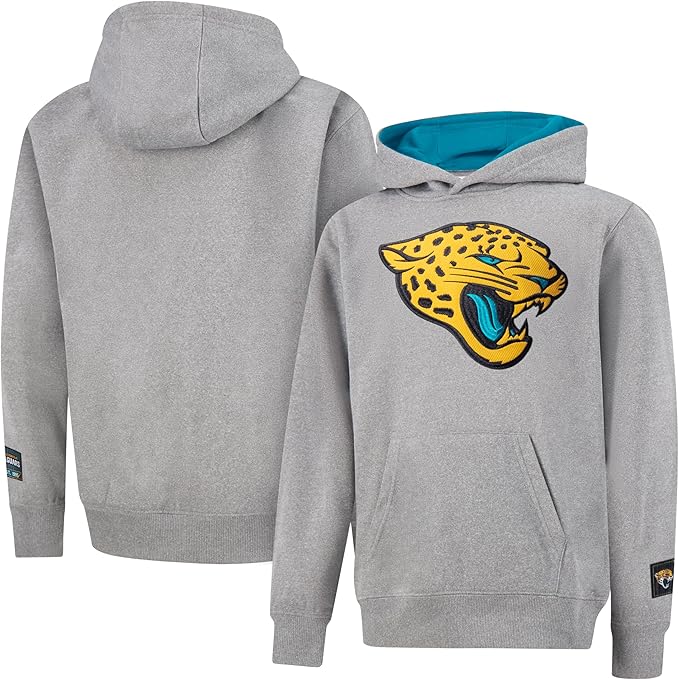 Ultra Game NFL Official Youth Super Soft Hoodie Sweatshirt Pullover - Warm Polyester Blend Jacksonville Jaguars|Jacksonville Jaguars