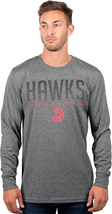 Ultra Game NBA Atlanta Hawks Men's Super Soft Game Day Long Sleeve T-Shirt |Atlanta Hawks - UltraGameShop