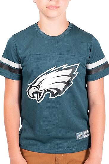 Ultra Game NFL Philadelphia Eagles Youth Soft Mesh Vintage Jersey T-Shirt|Philadelphia Eagles - UltraGameShop