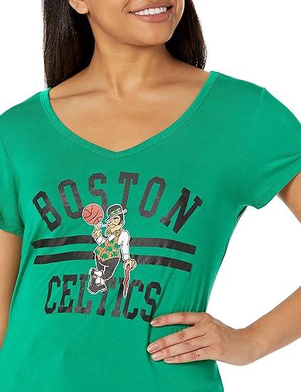 Ultra Game NBA Women's Boston Celtics Relaxed Short Sleeve T-Shirt | Boston Celtics - UltraGameShop