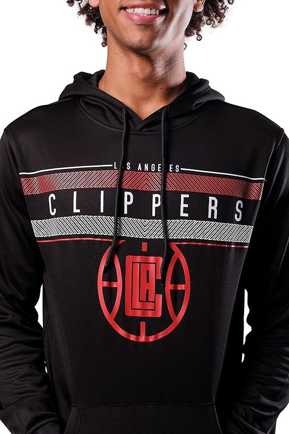 Ultra Game NBA Los Angeles Clippers Men's Fleece Hoodie Pullover Sweatshirt Poly Midtown |Los Angeles Clippers - UltraGameShop