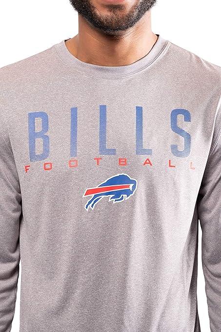 Ultra Game NFL Buffalo Bills Mens Active Quick Dry Long Sleeve T-Shirt|Buffalo Bills - UltraGameShop