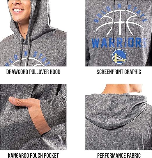 Ultra Game NBA Golden State Warriors Men’s Super Soft Lightweight Pullover Hoodie Sweatshirt|Golden State Warriors - UltraGameShop