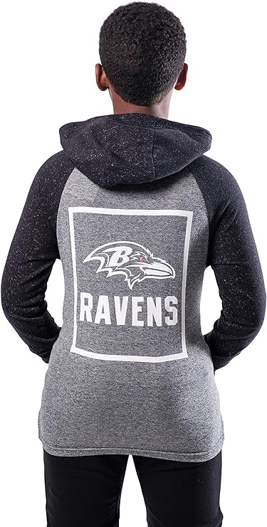 Ultra Game NFL Baltimore Ravens Youth Fleece Hoodie Pullover Sweatshirt Henley|Baltimore Ravens