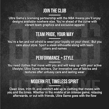 Ultra Game NBA Official Men‚Äôs Super Soft Active Workout Basketball Training Shorts - Unisex, Miami Heat, Black|Miami Heat