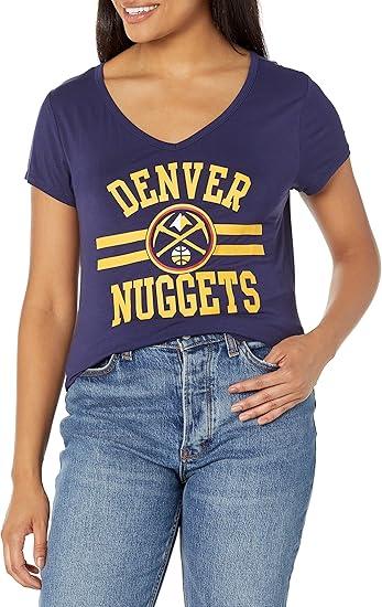 Ultra Game NBA Women's Denver Nuggets Relaxed Short Sleeve T-Shirt | Denver Nuggets - UltraGameShop