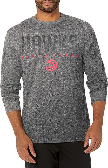 Ultra Game NBA Atlanta Hawks Men's Super Soft Game Day Long Sleeve T-Shirt |Atlanta Hawks - UltraGameShop