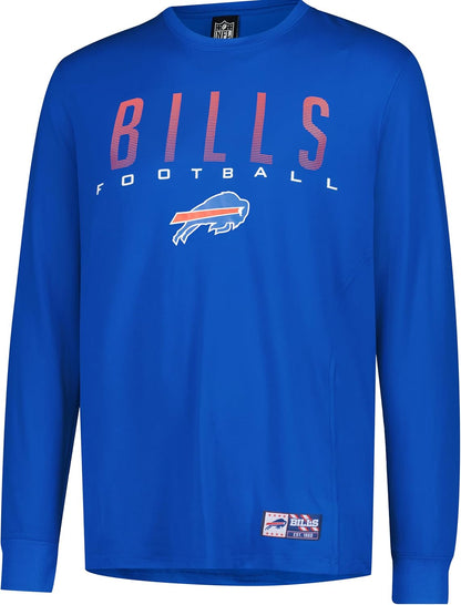 Ultra Game Men's NFL Official Super Soft Game Day Long Sleeve T-Shirt, Buffalo Bills|Buffalo Bills