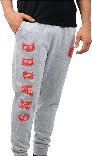 Ultra Game NFL Official Adults Super Soft Game Day Jogger Sweatpants - Unisex, Cleveland Browns|Cleveland Browns