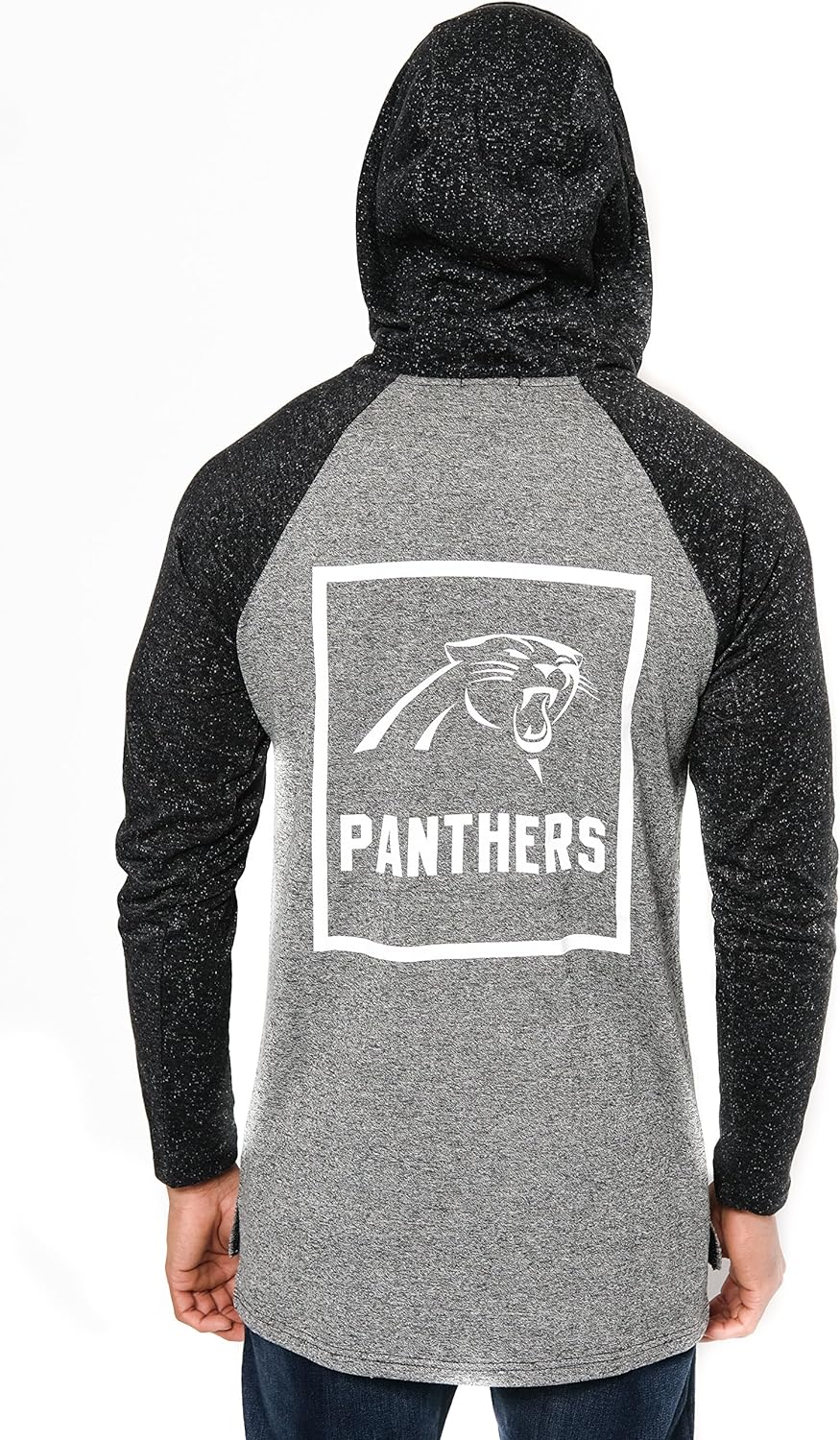 Ultra Game NFL Carolina Panthers Mens Fleece Hoodie Pullover Sweatshirt Henley|Carolina Panthers