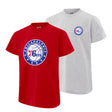 Ultra Game Youth NBA Official Standard Super Soft 2 Pack T-Shirt Set | Philadelphia 76ers