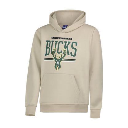 Ultra Game NBA Official Youth Fleece Hoodie Pullover Sweatshirt Poly Midtown, Milwaukee Bucks|Milwaukee Bucks