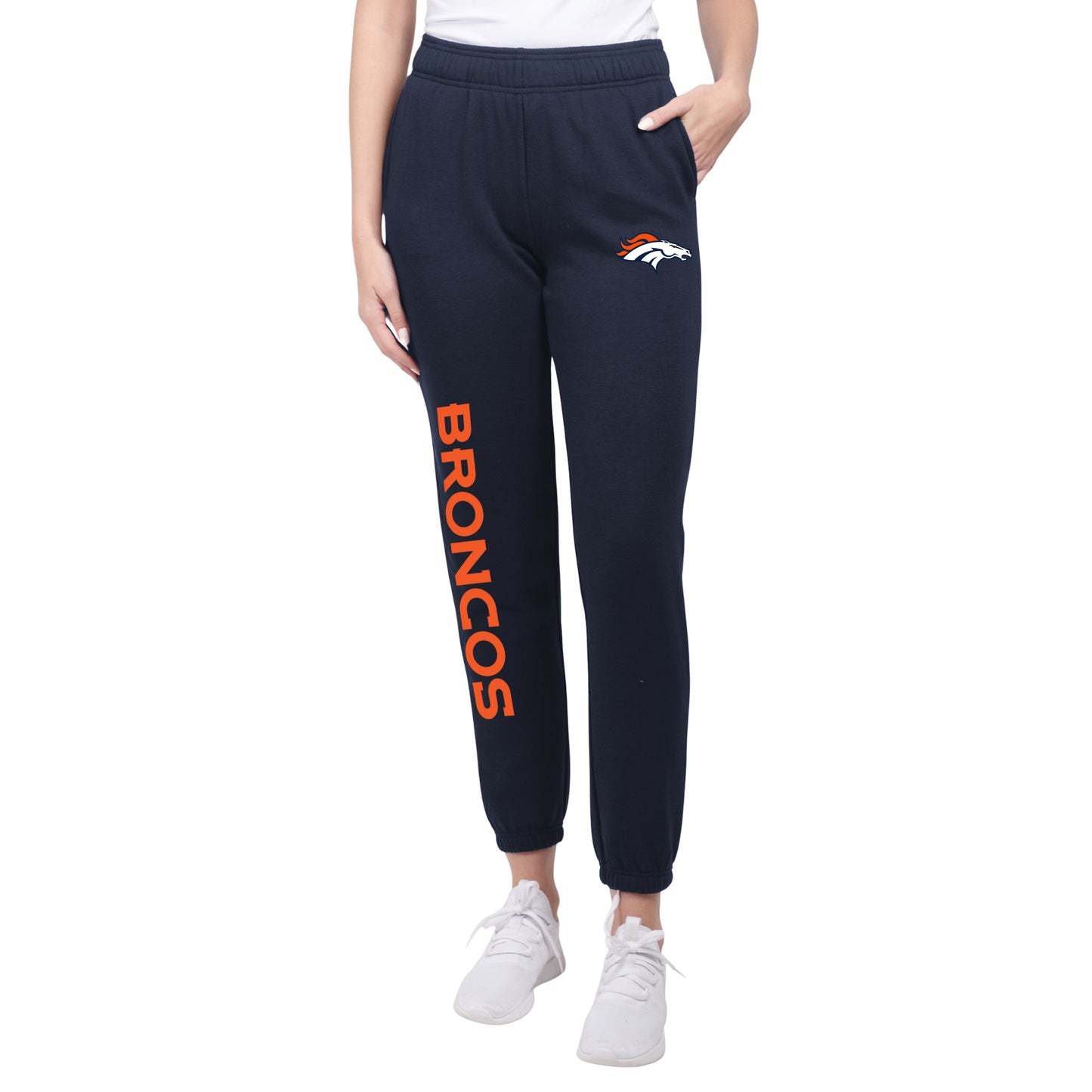 Ultra Game NFL Official Women's Super Soft Fleece Jogger Sweatpants|Denver Broncos