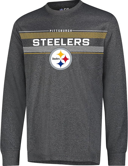 NFL Official Adults Super Soft Game Day Long Sleeve T-Shirt - Unisex|Pittsburgh Steelers