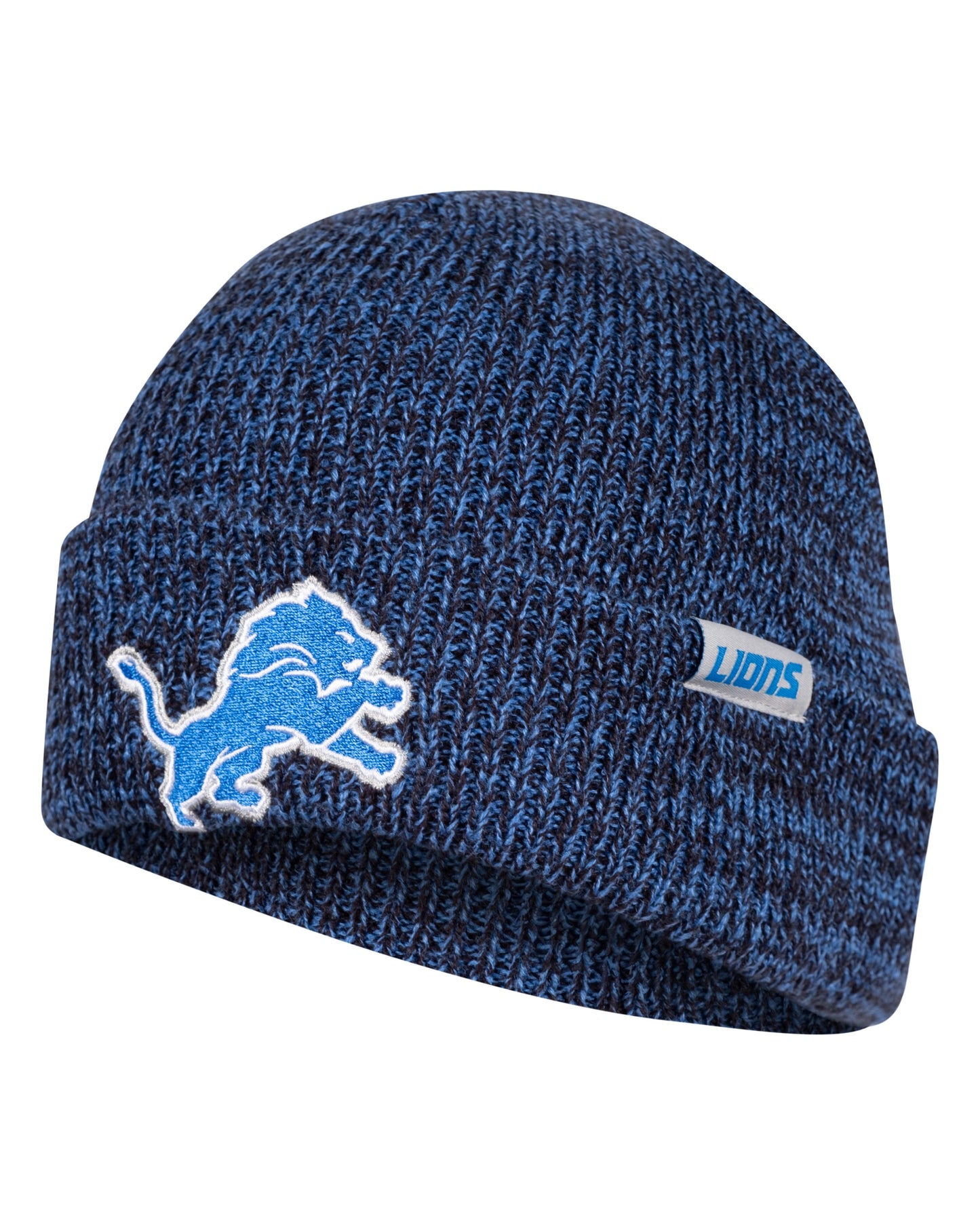 Ultra Game NFL Official Youth Super Soft Marled Winter Beanie Knit Hat with Extra Warm Touch Screen Gloves, Detroit Lions, Team Color, 1SIZE|Detroit Lions