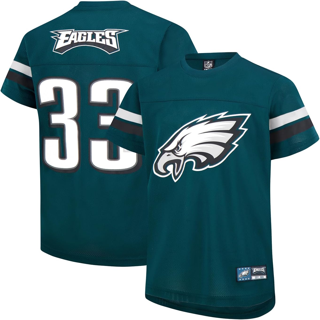 NFL Official Youth Super Soft Game Day Mesh Jersey Shirt|Philadelphia Eagles