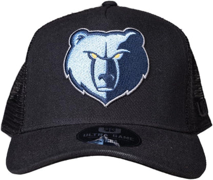 Ultra Game NBA Official Youth 8-20 Snap Back All Around The World Trucker Baseball Cap Hat, Memphis Grizzlies, Black, 1SIZE|Memphis Grizzlies