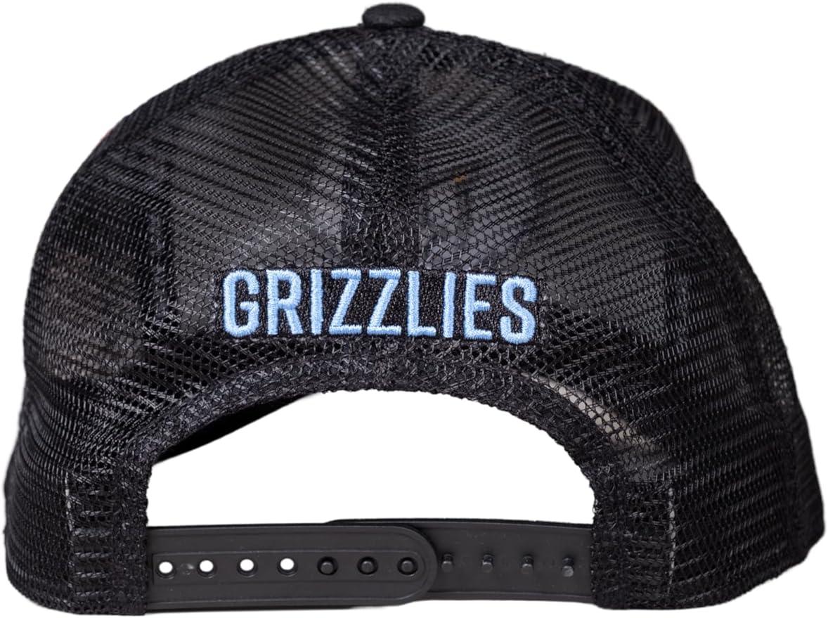 Ultra Game NBA Official Youth 8-20 Snap Back All Around The World Trucker Baseball Cap Hat, Memphis Grizzlies, Black, 1SIZE|Memphis Grizzlies