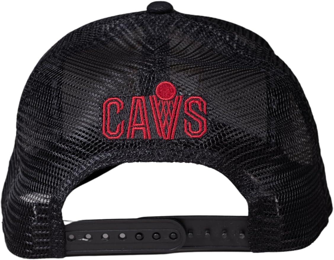 Ultra Game NBA Official Youth 8-20 Snap Back All Around The World Trucker Baseball Cap Hat, Cleveland Cavaliers, Black, 1SIZE|Cleveland Cavaliers