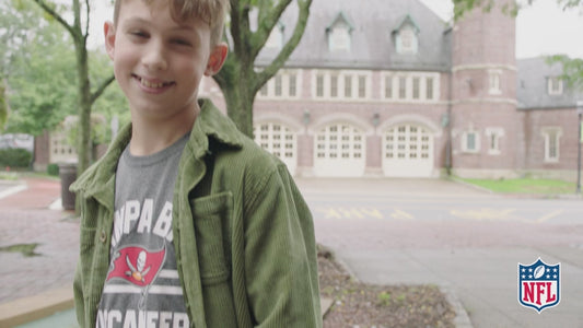 NFL Official Youth Super Soft Quarter Zip Long Sleeve T-Shirt|New York Jets