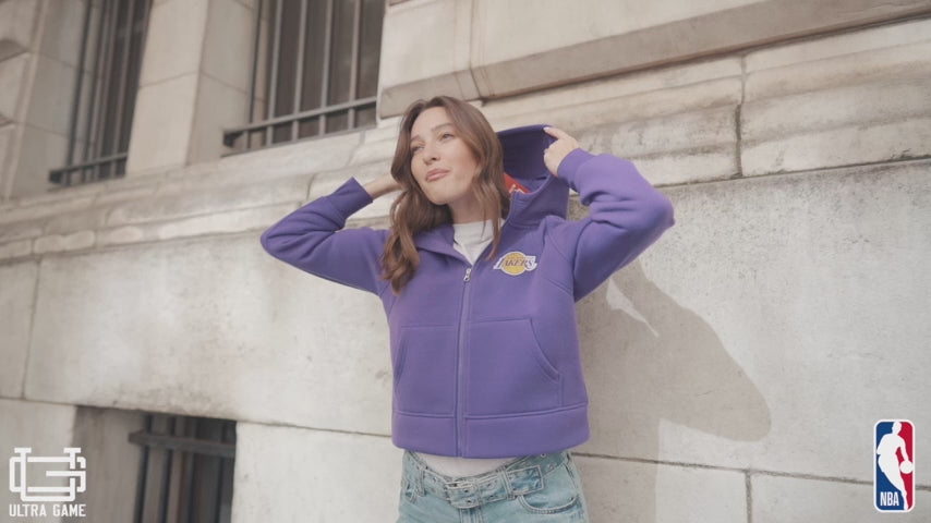 アメリカ直輸入！ultra gameのLakers ハーフジップアノラック UNK Ultra-Game ロサンゼルス レイカーズ Lakers アノラック NBA ウィ