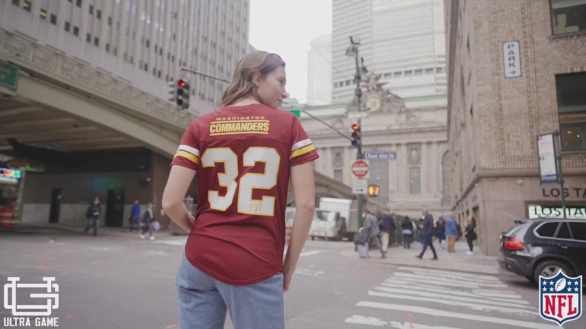 Ultra Game NFL Official Women's Super Soft Mesh Jersey T-Shirt