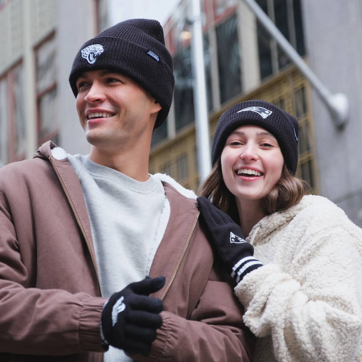 Ultra Game Adults NFL Official Super Soft Marled Winter Beanie Knit Hat With Warm Touch Screen Gloves | Chicago Bears