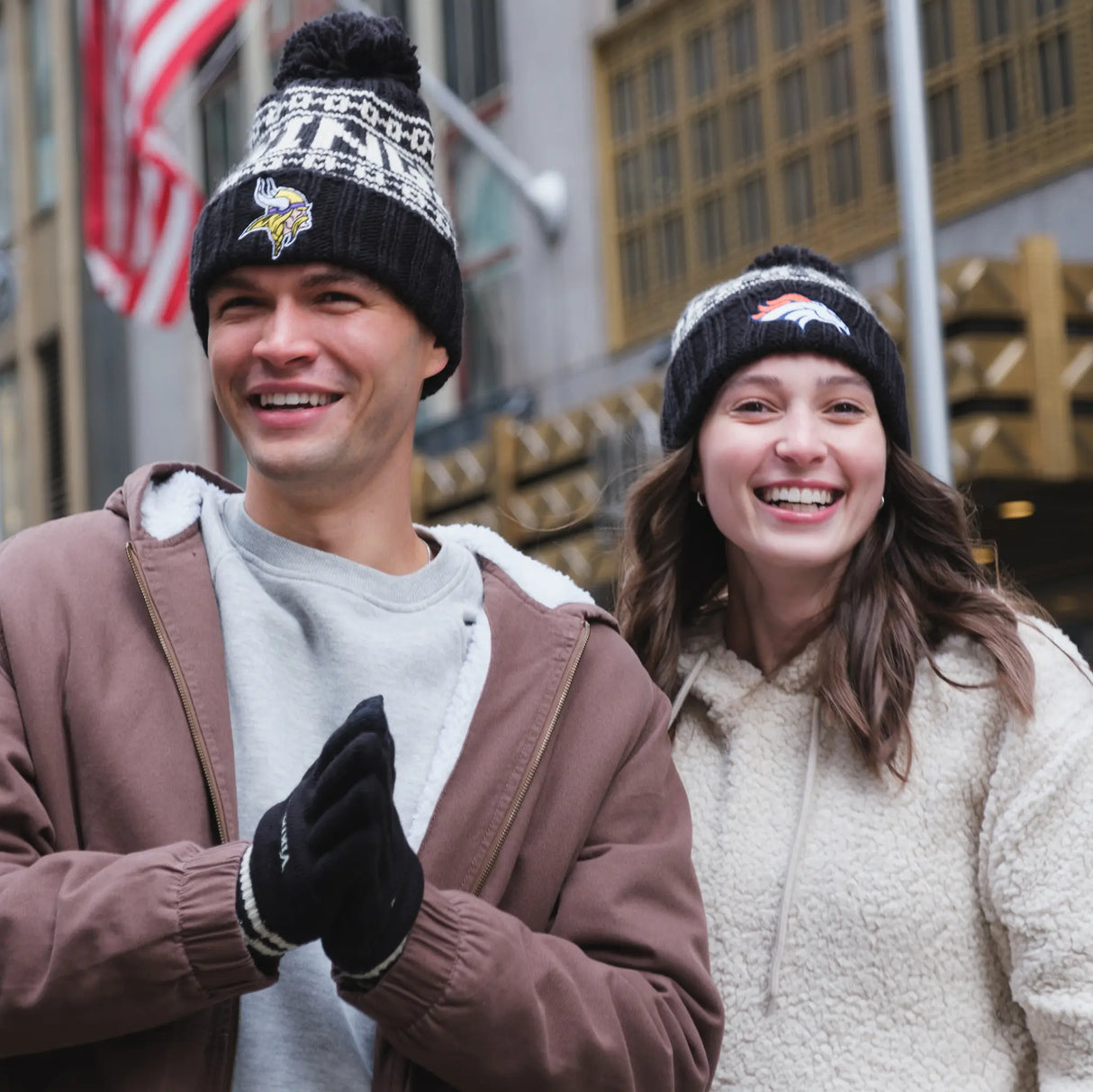 Ultra Game Adults NFL Official Super Soft Cable Knit Winter Beanie Knit Hat with Warm Touch Screen Gloves | Seattle Seahawks