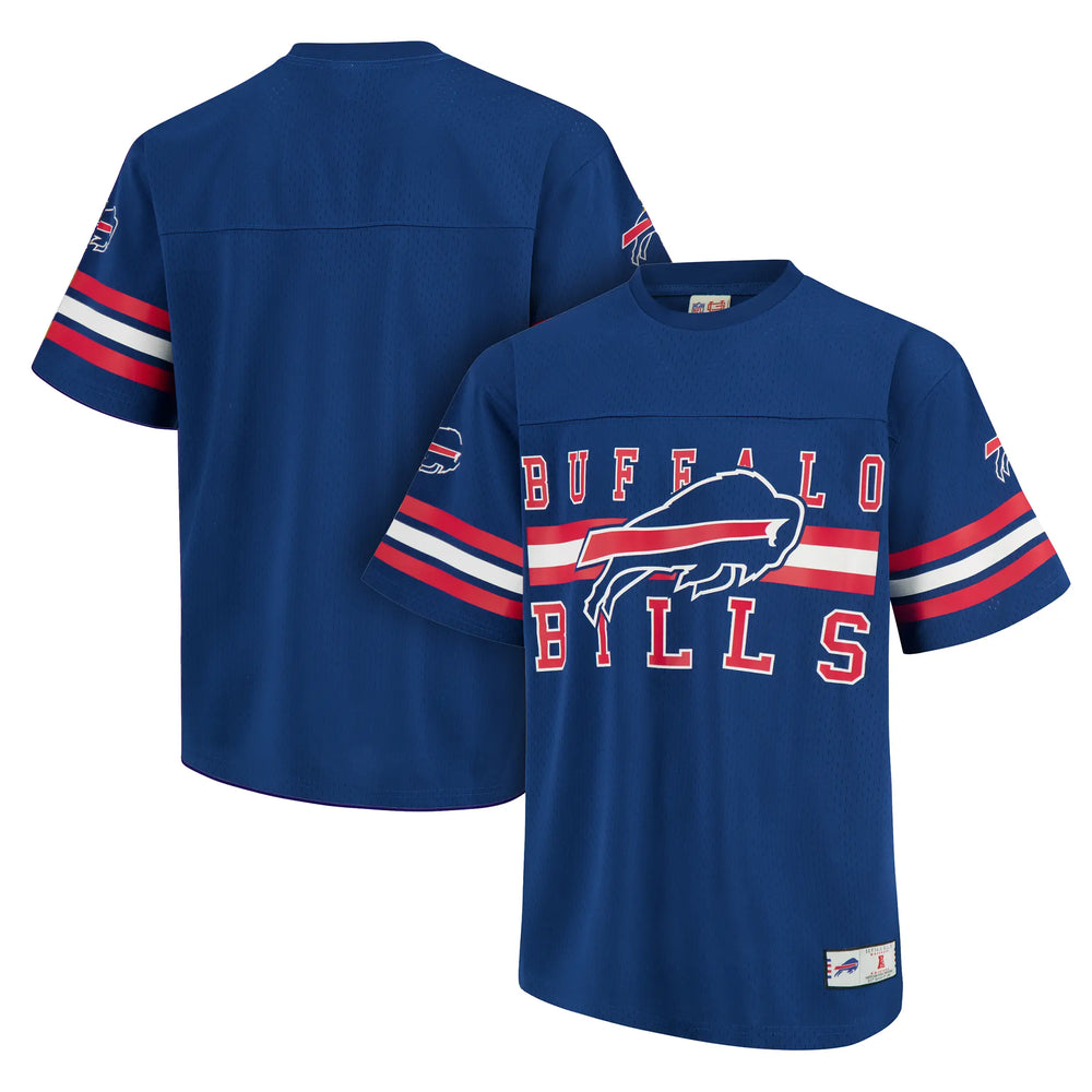 Ultra Game Adults NFL Official Soft Mesh Vintage Beast Mode Jersey T-Shirt | Buffalo Bills