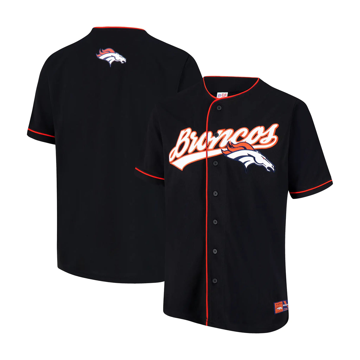 Ultra Game Adult's NFL Official Button Down Baseball Mesh Jersey Shirt