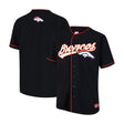 Ultra Game Adult's NFL Official Button Down Baseball Mesh Jersey Shirt | Denver Broncos