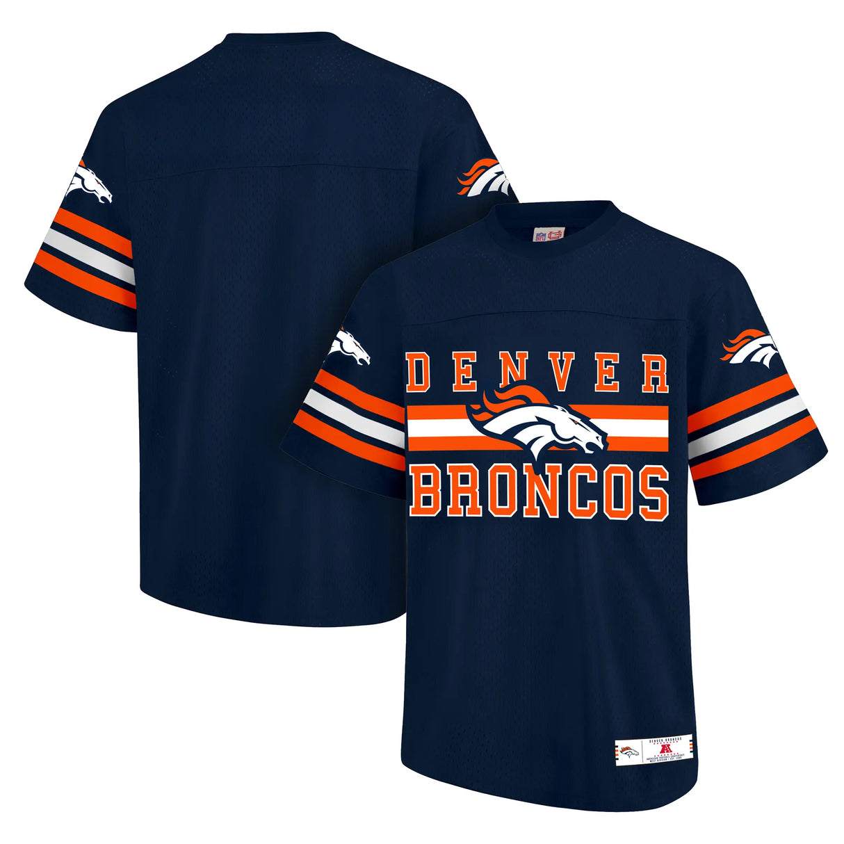 Ultra Game Adults NFL Official Soft Mesh Vintage Beast Mode Jersey T-Shirt | Denver Broncos