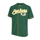 Ultra Game Adult's NFL Official Button Down Baseball Mesh Jersey Shirt