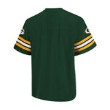 Ultra Game Adults NFL Official Soft Mesh Vintage Beast Mode Jersey T-Shirt | Green Bay Packers