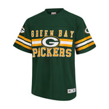 Ultra Game Adults NFL Official Soft Mesh Vintage Beast Mode Jersey T-Shirt | Green Bay Packers