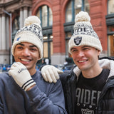 Ultra Game Adults NFL Official Super Soft Cable Knit Winter Beanie Knit Hat with Warm Touch Screen Gloves | San Francisco 49ers
