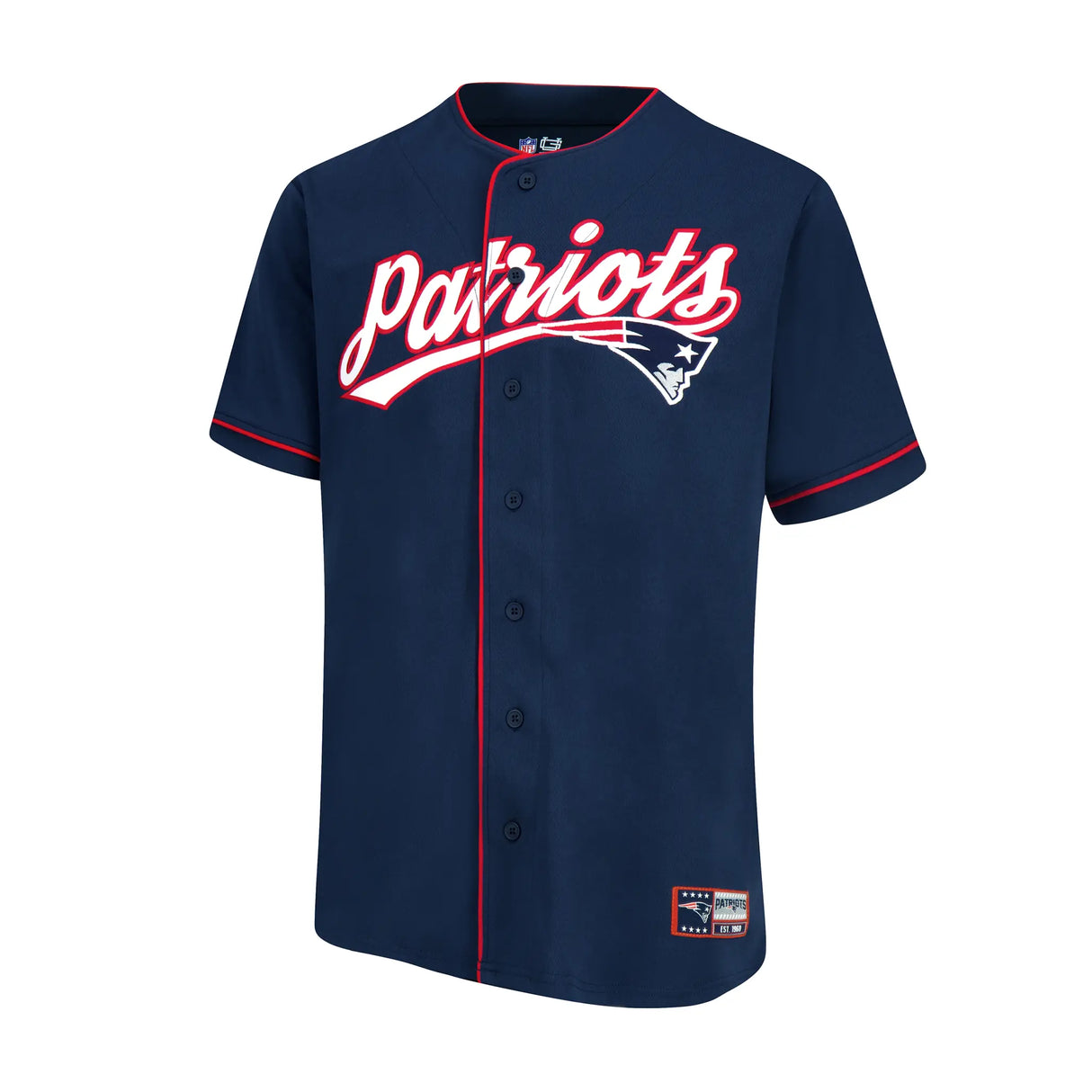Ultra Game Adult's NFL Official Button Down Baseball Mesh Jersey Shirt