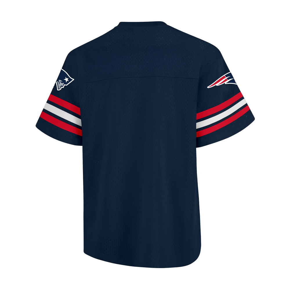 Ultra Game Adults NFL Official Soft Mesh Vintage Beast Mode Jersey T-Shirt | New England Patriots