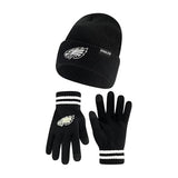 Ultra Game Adults NFL Official Super Soft Marled Winter Beanie Knit Hat With Warm Touch Screen Gloves
