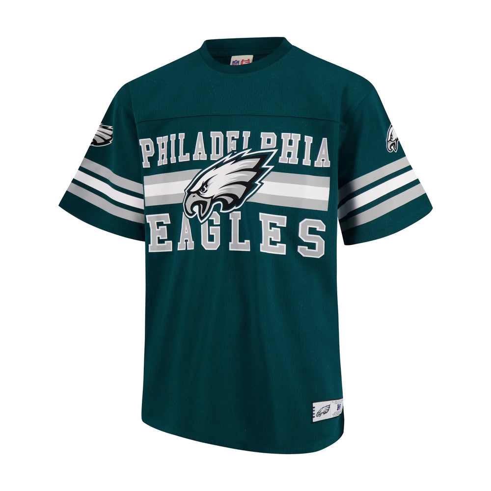 Ultra Game Adults NFL Official Soft Mesh Vintage Beast Mode Jersey T-Shirt | Philadelphia Eagles