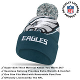 Ultra Game Adults NFL Official Super Soft Winter Beanie Knit Hat With Warm Touch Screen Gloves | Philadelphia Eagles